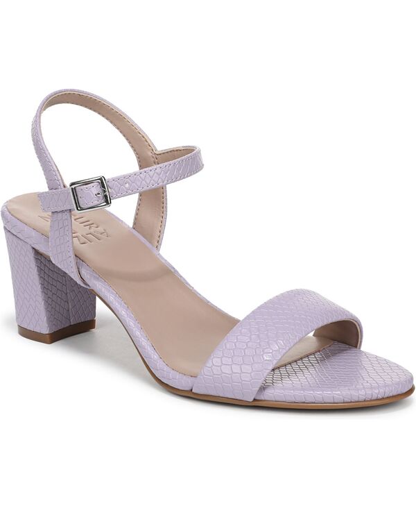 ナチュライザー レディース シューズ サンダル ヒール Naturalizer Women's Bristol Block Heel Dressandals Helio Lilac Snake Fuax Leather ライラック