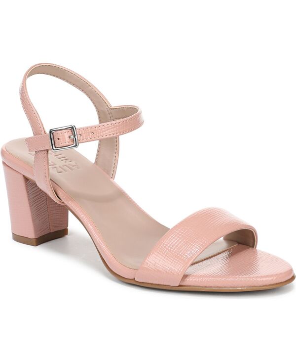 ナチュライザー レディース シューズ サンダル ヒール Naturalizer Women's Bristol Block Heel Dressandals Phantom Pink Faux Leather ピンク