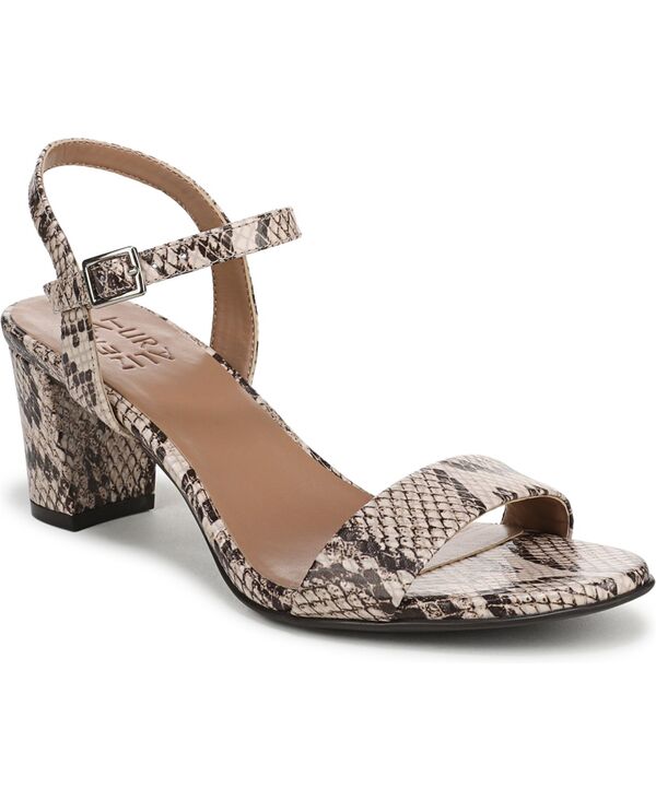 ナチュライザー レディース シューズ サンダル ヒール Naturalizer Women's Bristol Block Heel Dressandalsnake Beige Faux Leather ベージュ