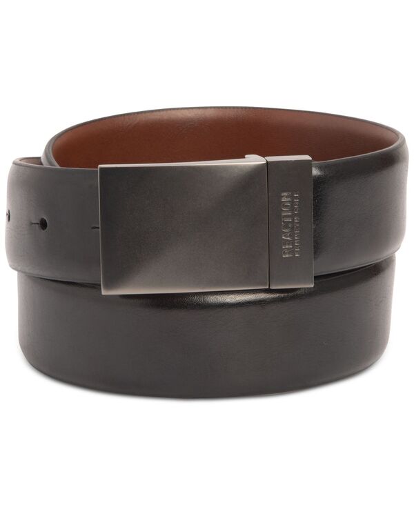 ケネスコール メンズ アクセサリー ベルト Kenneth Cole Reaction Men'stretch Reversible Plaque Belt Black/brown ブラック