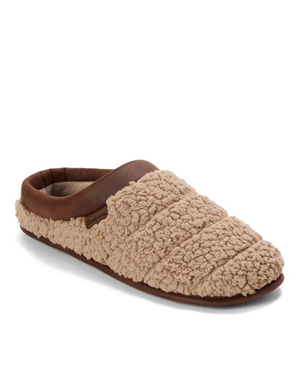 ディアフォームズ メンズ シューズ サンダル ニット Dearfoams Men's Asher Marled Knit Clog House Slipper Latte