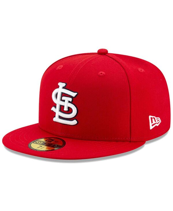 ニューエラ メンズ アクセサリー 帽子 New Era Men'st. Louis Cardinals Red On-Field Authenticollection 59FIFTY Fitted Hat Red レッド