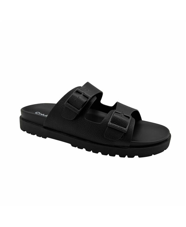 カルバンクライン メンズ シューズ サンダル Calvin Klein Men's Roose Open Toe Casual Sandals Black ブラック