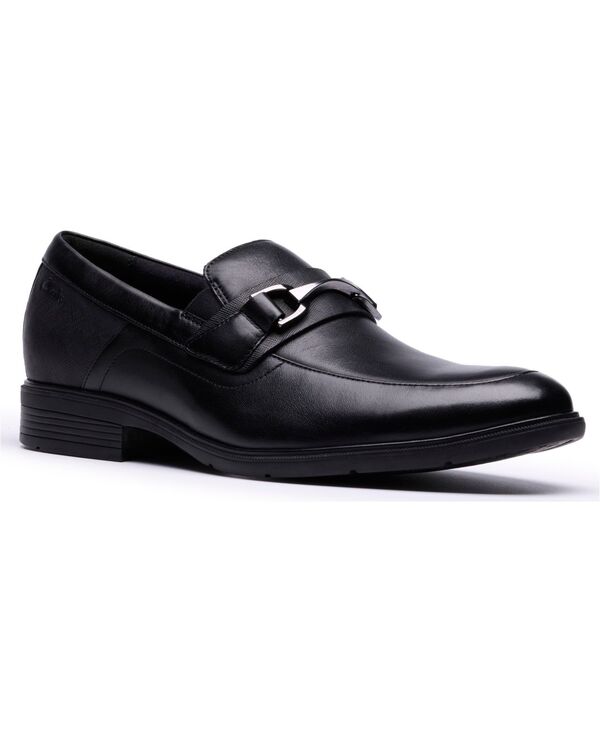 クラークス メンズ シューズ スリッポン・ローファー Clarks Men'steadwell Bit Slip On Loafers Black leather ブラック