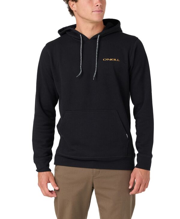 オニール メンズ アウター パーカー・スウェット プリント 長袖 グラフィック O'Neill Men's Glassy Days Print Long-Sleeve Graphic Hoodie Black ブラック｜ReVida 店