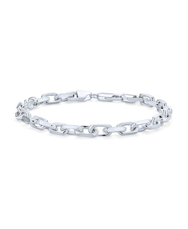 ブリング レディース アクセサリー ブレスレット・バングル・アンクレット Bling Jewelry Solid Heavy .925 Sterling Silver Forzata Nautical Anchor Chain Link Bracelet Made In Italy 8.5 Inch Silver シルバー