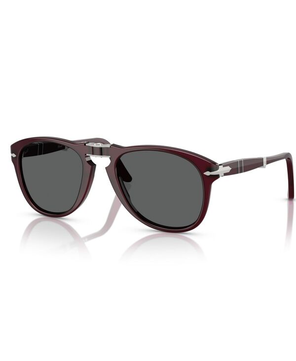 ペルソル メンズ 添え物 サングラス・アイウェア Persol Men\u0027sunglasses Folding PO0714 Milky Plum 酸桃