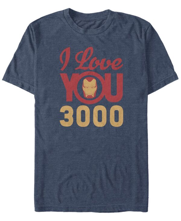 フィフスサン メンズ トップス Tシャツ Fifth Sun Marvel Men's Avengers Endgame Iron Man Face I Love You 3000 Short Sleeve T-shirt Navy Heath ネイビー