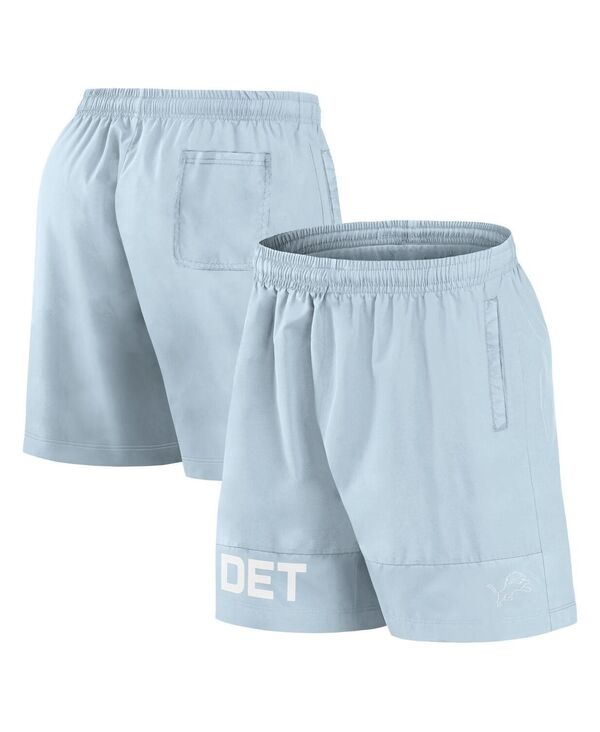 ファナティクス メンズ ボトムス 二分の一ズボン下・さる股引き 遊撃手ズボン下 Fanatics Men\u0027s Light Blue Detroit Lions Elementshorts Light Blue 青色