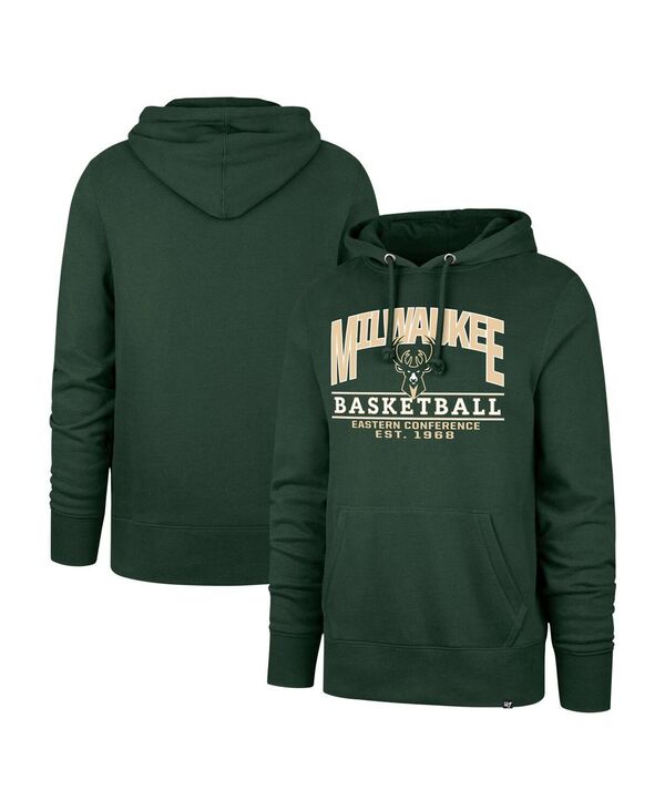 47 ブランド レディース アウター パーカー・スウェット '47 Brand Men's and Women's Hunter Green Milwaukee Bucks Good Call Headline Pullover Hoodie Hunter Green グリーン｜ReVida 店
