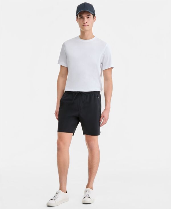 アルファニ メンズ ボトムス ハーフパンツ・ショーツ ショートパンツ Alfani Men's Laser-Cut Shorts Deep Black ブラック 9,605円