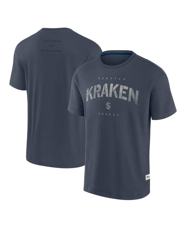 ファナティクス メンズ トップス プルオーバー Fanatics Men\u0027s Navy Seattle Kraken Elements Weathered Tonal Future Ground T-Shirt Navy 米国海軍