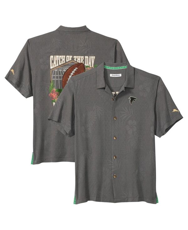 トッミーバハマ メンズ トップス シャツ Tommy Bahama Men's Gray Atlanta Falcons Catch of the Day Button-Up Shirt Gray グレー