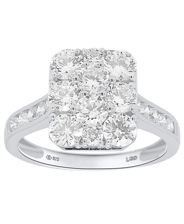 フォーエバー グロウン ダイヤモンズ レディース アクセサリー リング Forever Grown Diamonds Lab-Grown Diamond Ring (2 ct.w.) in 14k Gold-Plated Sterling Silver シルバー