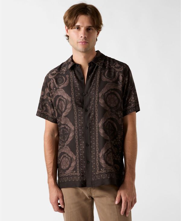ゲス メンズ トップス シャツ プリント GUESS Men's Baroque Printed Pointed Collar Shirt Baroque Border Print
