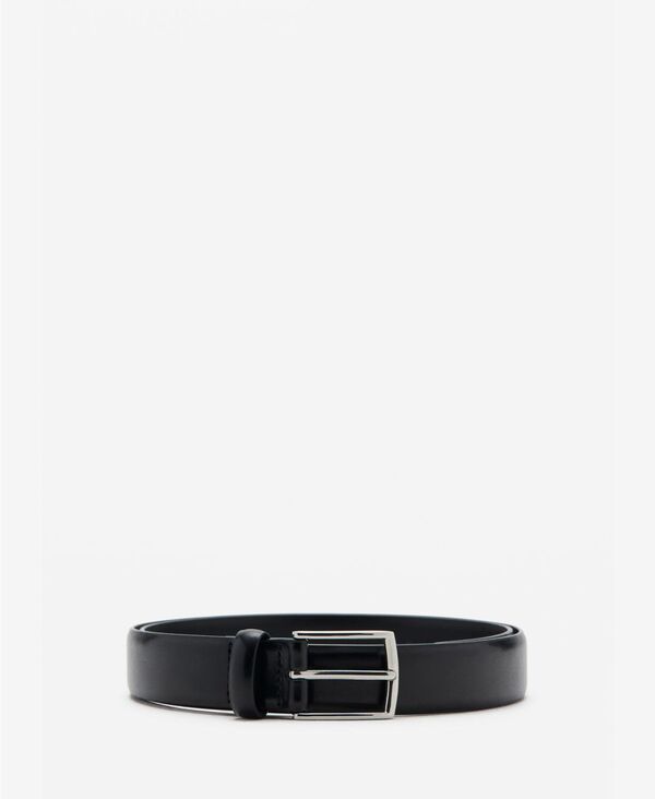 マンゴ メンズ 付属品 胴締め なめし革 MANGO Men\u0027s Buckleather Belt Black 黒いこと