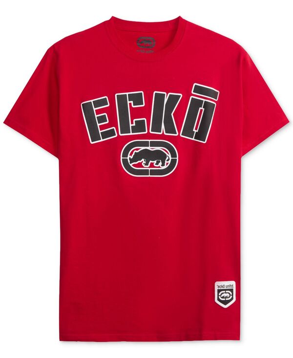 エコー メンズ トップス Tシャツ 半袖 Ecko Unltd Men'shadow Movement Short-Sleeve T-Shirtrue Red レッド