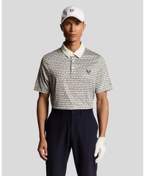 ライルアンドスコット メンズ トップス ポロシャツ Lyle & Scott Men's Golf Divot Polo Shirt White ホワイト