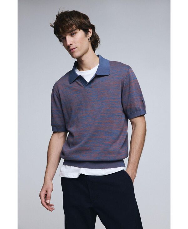 デジグアル メンズ トップス Tシャツ ポロシャツ Desigual Men's Jacquard polo Brown ブラウン