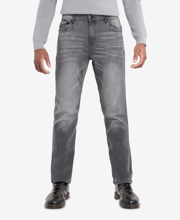 カルチュラ メンズ ボトムス デニムパンツ スリムフィット ジーンズ CULTURA Men's Pieced Pocketslim Fit Jeans Light grey グレー