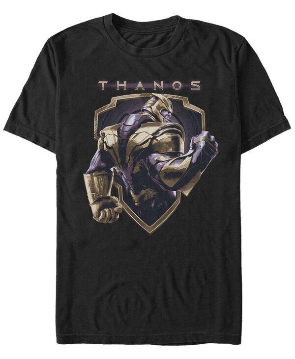 フィフスサン メンズ トップス Tシャツ Fifth Sun Marvel Men's Avengers Endgame Thanostrong Shield Short Sleeve T-Shirt Black ブラック