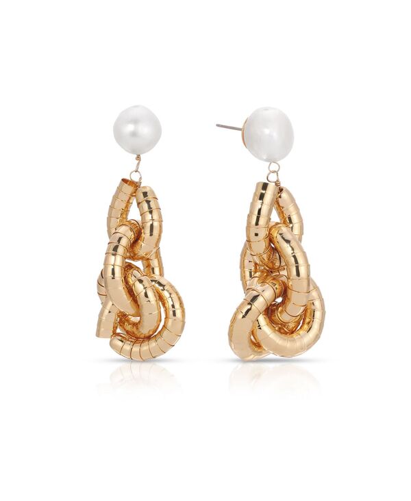 エティカ レディース アクセサリー ピアス・イヤリング ETTIKA Liquid Gold-Plated Cultured Freshwater Pearl 18K Gold-Platedrop Earrings Gold ゴールド｜ReVida 店