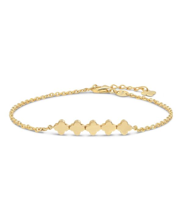 デヴァタ レディース アクセサリー ブレスレット・バングル・アンクレット DEVATA Clover Chain Bracelet in 14K Gold 6.5 in adj to 7.5 in approx. 2.7 grams Gold ゴールド