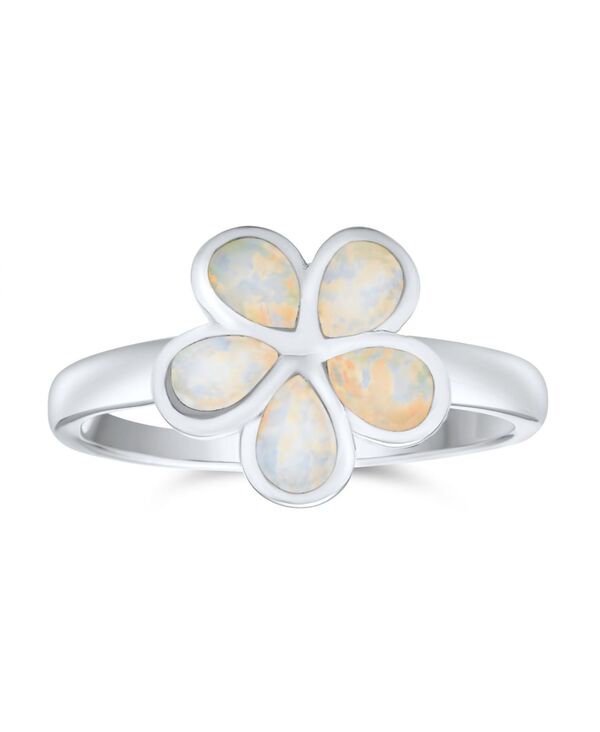 ブリング レディース アクセサリー Bling Jewelry White Created Opal Hawaiian Plumeria Flowering .925 Sterling Silver シルバー 8,380円