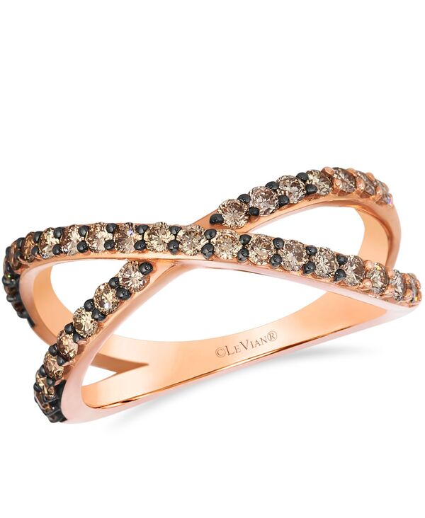 ル ヴァン レディース アクセサリー リング Le Vian Chocolate Diamond Ring (0.77 ct.w.) in 14K Strawberry Rose Gold ゴールド