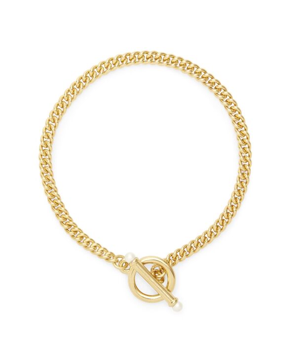 ブルックアンドヨーク レディース アクセサリー ブレスレット・バングル・アンクレット brook & york Stella Imitation Pearl Toggle Chain Bracelet Gold ゴールド｜ReVida 店 15,036円