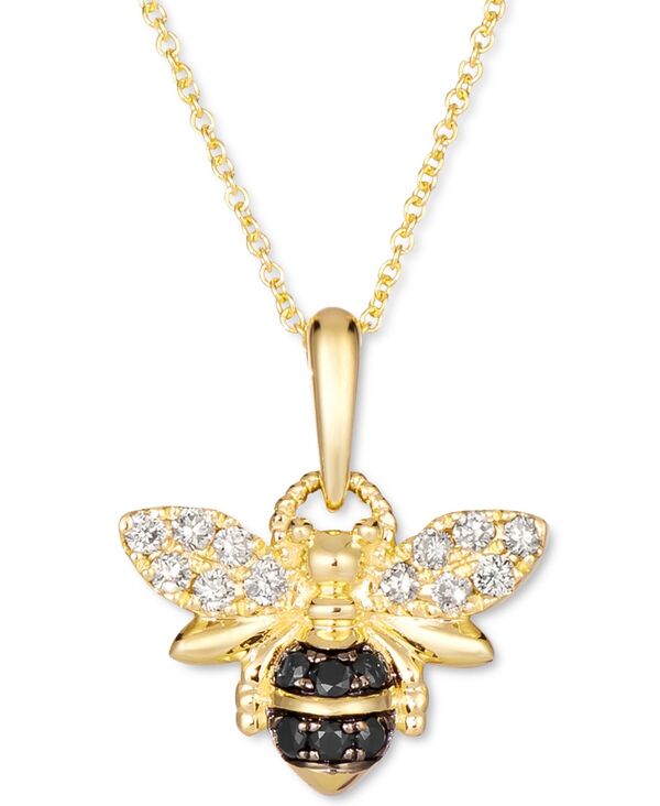 ル ヴァン レディース アクセサリー ネックレス・チョーカー・ペンダントトップ レース Le Vianude Diamond (1/5 ct.w.) & Blackberry Diamond (1/10 ct.w.) 18" Pendant Necklace in 14k Yellow Gold イエロー｜ReVida 店