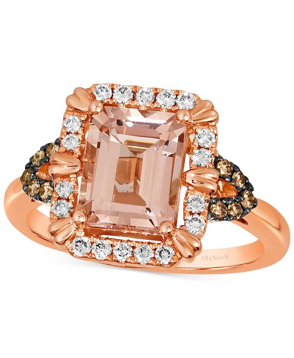 ル ヴァン レディース アクセサリー リング Le Vian Peach Morganite (1-3/4 ct.w.) & Diamond (1/3 ct.w.) in 14k Rose 14K Strawberry Gold Ring ゴールド
