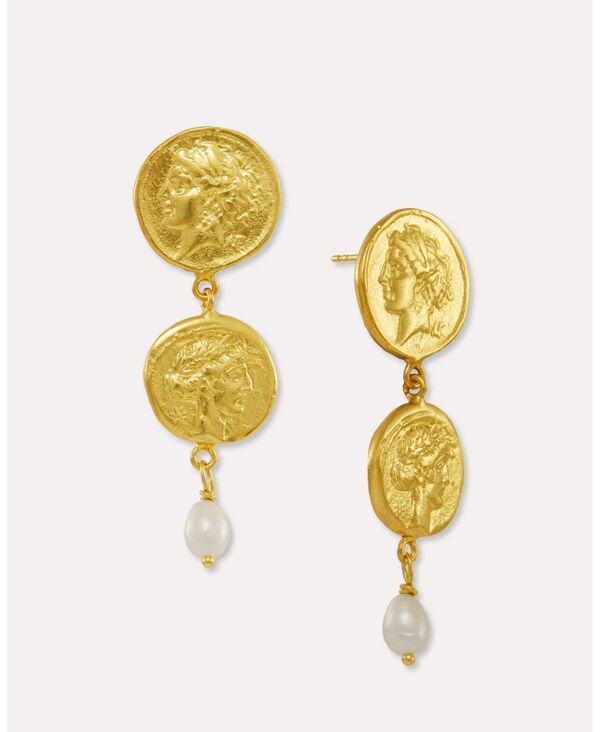 オットマンハンズ レディース アクセサリー ピアス・イヤリング Ottoman Hands Odelland Pearl Drop Stud Earrings Gold ゴールド|ReVida 店