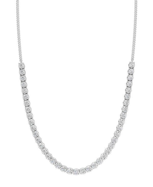 フォーエバー グロウン ダイヤモンズ レディース アクセサリー ネックレス・チョーカー・ペンダントトップ レース Forever Grown Diamonds Lab-Grown Diamond Pendant Necklace (3 ct.w.) in Sterling White ホワイト