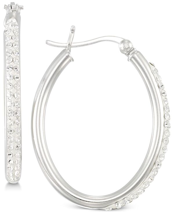 シモン アイ スミス レディース アクセサリー ピアス・イヤリング Simone I. Smith Crystal Hoop Earrings in Sterling Silver シルバー