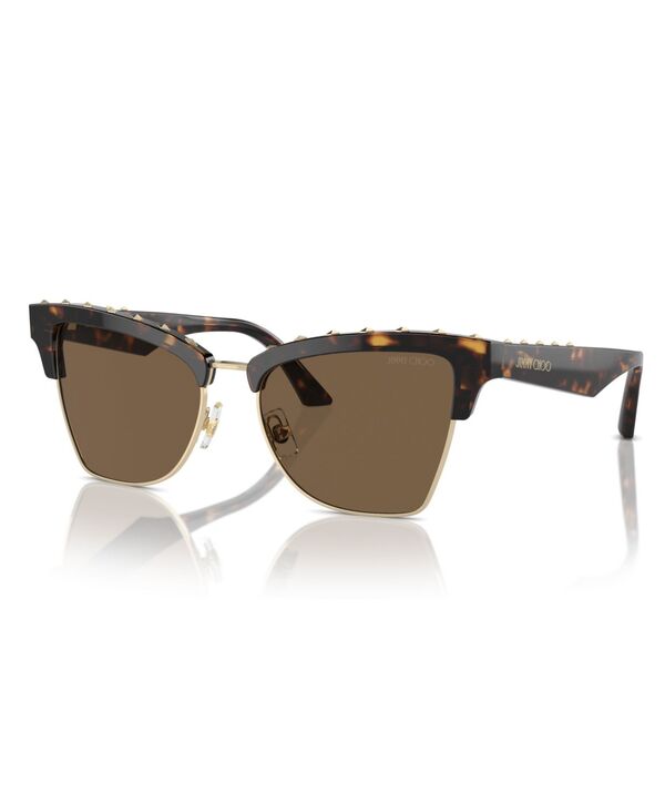 ジミーチュー レディース 付属物 サングラス・アイウェア Jimmy Choo Women\u0027sunglasses JC5014 Dark Brown 赤銅色