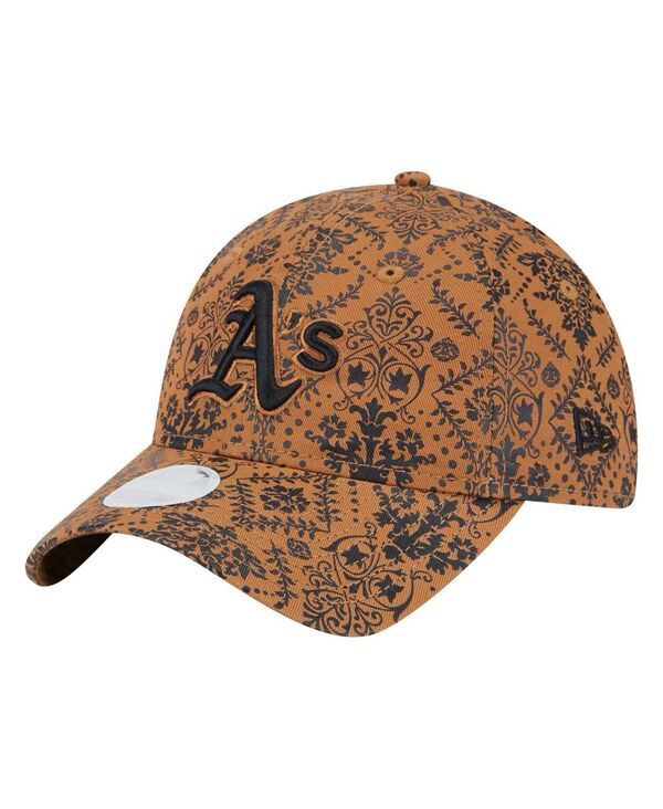 ニューエラ レディース アクセサリー 帽子 ヴィンテージ New Era Women's Brown Athletics Vintage Deco 9TWENTY Adjustable Hat Brown ブラウン 9,225円