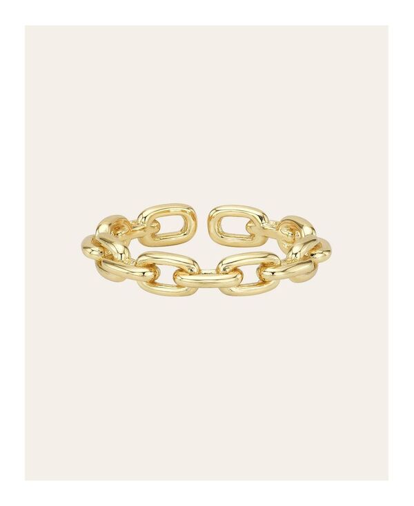 ゾエレフ レディース アクセサリー リング Zoe Lev Chain Link Ring Yellow gold vermeil イエロー