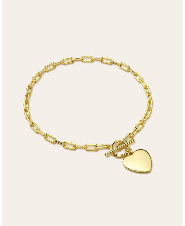 ゾエレフ レディース アクセサリー ブレスレット・バングル・アンクレット Zoe Lev Toggle Heart Bracelet Yellow gold vermeil イエロー