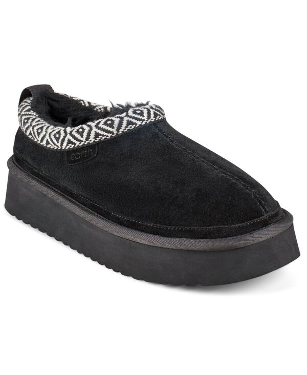 アース レディース シューズ サンダル プラットフォーム Earth Women's Fantel Platform Casual Slip-On Cozy Mules Black Suede ブラック