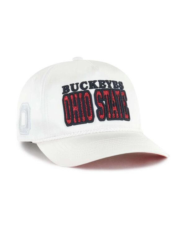 47 ブランド レディース アクセサリー 帽子 '47 Brand Women's White Ohio State Buckeyes Outspoken Hitch Adjustable Hat White ホワイト