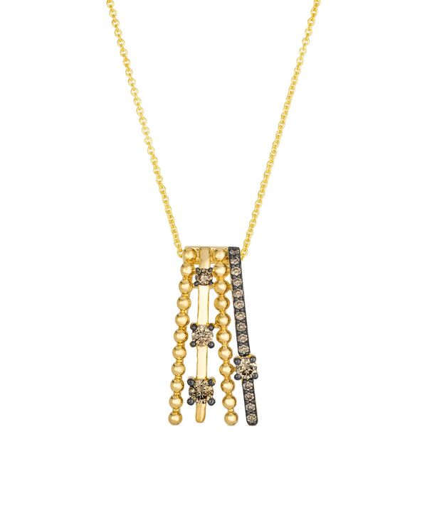 ル ヴァン レディース アクセサリー ネックレス・チョーカー・ペンダントトップ レース Le Vian Chocolate Diamond Pendant Necklace (0.36 ct.w.) in 14k Honeyellow Gold イエロー