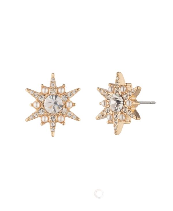 マルケッサ レディース アクセサリー ピアス・イヤリング Marchesa Glasstone and Imitation Pearl Star Stud Earrings White ホワイト