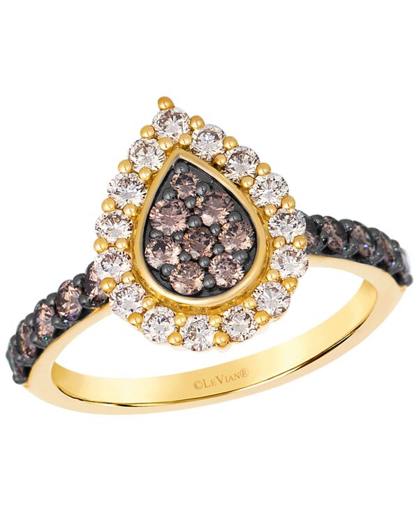 ル ヴァン レディース アクセサリー リング Le Vian Chocolate Diamond (0.65 ct.w.) & Nude Diamond (0.47 ct.w.) Ring in 14k Honeyellow Gold イエロー