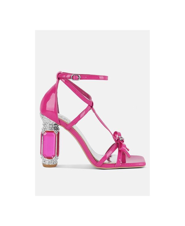ロンドンラグ レディース シューズ サンダル ヒール London Rag Womens Affluence Jeweled Higheel Sandals Pink ピンク