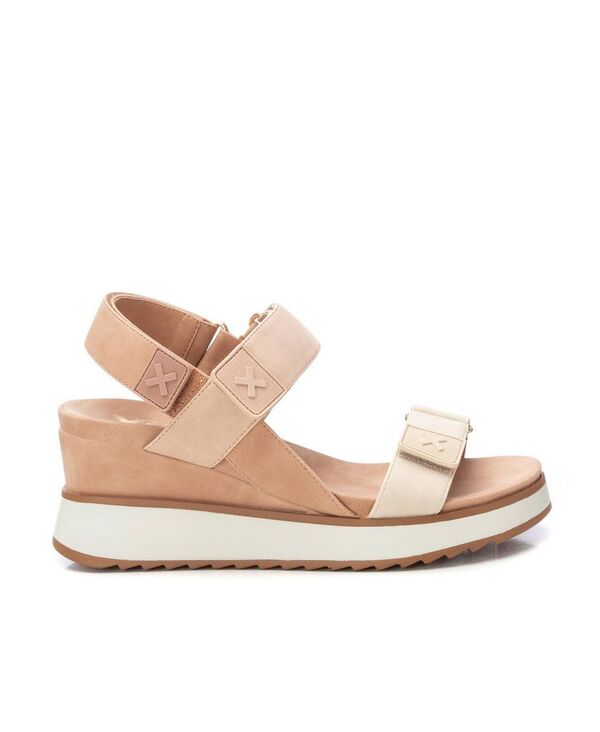 キシタイ レディース シューズ サンダル XTI Women's Casual Comfort Wedge Sandals Taupe トープ
