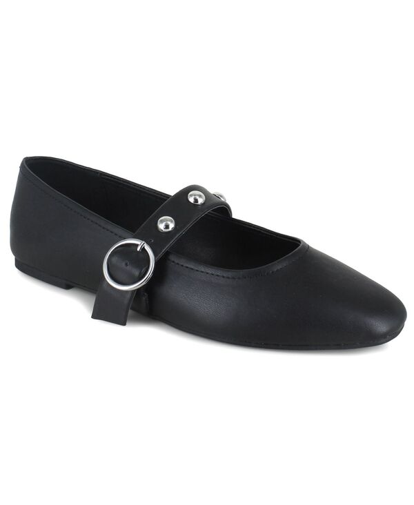 ケネスコール レディース シューズ パンプス マキシ Kenneth Cole Reaction Women Maxi Maryjane Ballet Flats Black/Black ブラック