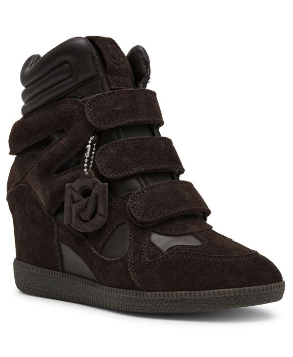 スティーブ マデン レディース シューズ スニーカー Steve Madden Women's Mavis High-Top Wedge Sneakers Brown Suede ブラウン
