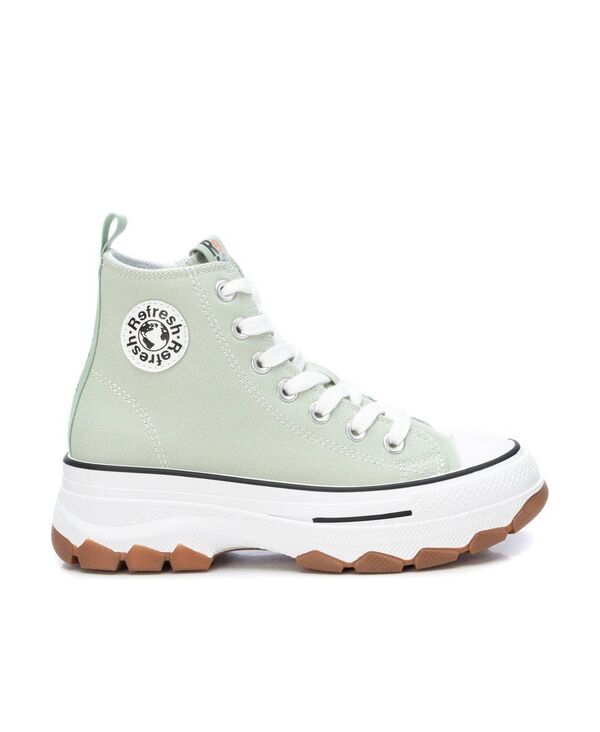 キシタイ レディース シューズ スニーカー XTI Women's High Top Canvasneakers Refresh Collection Aqua アクア