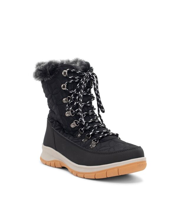 チョーカ レディース シューズ ブーツ・レインブーツ Chooka Womens Belltown Mid Faux Fur Cold Weather Boot Black ブラック